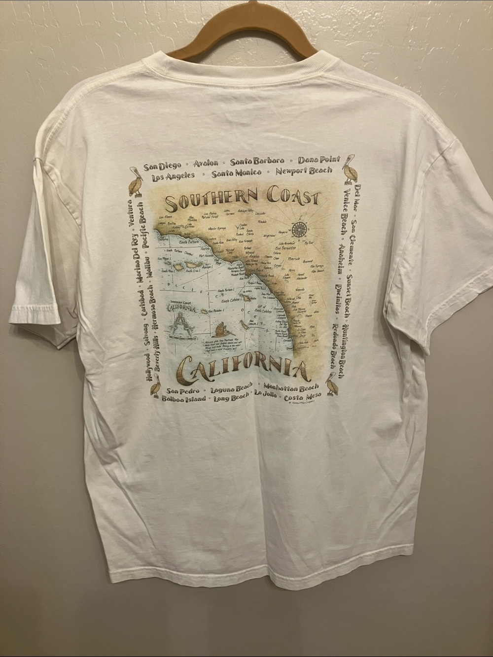 Southern Coast California Graphic Tee - White